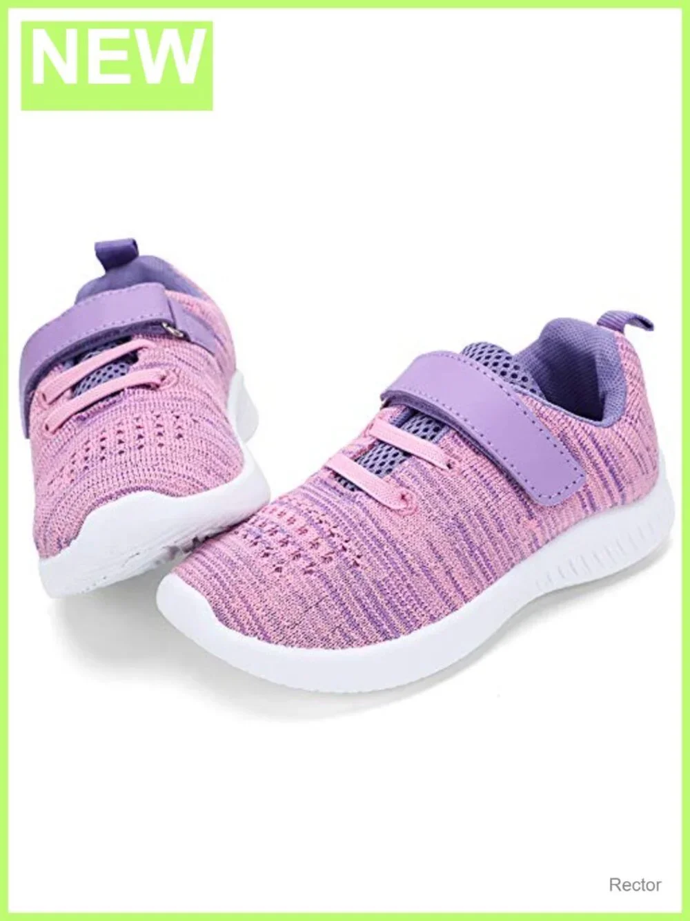 Toddler Little Kid Boys Girls Knit Athletic Sneakers Hook and Loop